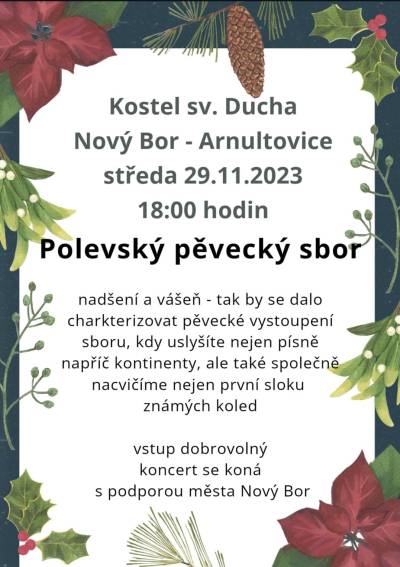 Polevský pěvecký sbor - vystoupení v Novém Boru 29.11.2023