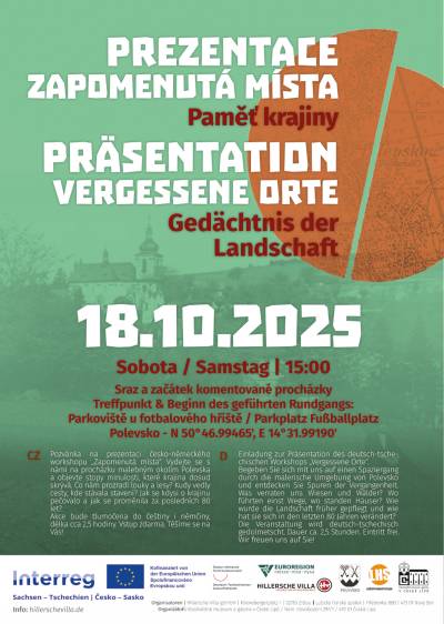Pozvánka ZAPOMENUTÁ MÍSTA Polevsko, 18.10.2025