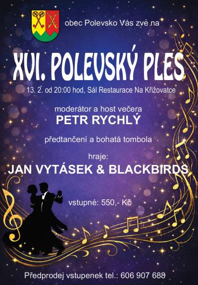Pozvánka na ples obce Polevsko, 13.2.2026 Pozvánka na ples obce Polevsko, 13.2.2026