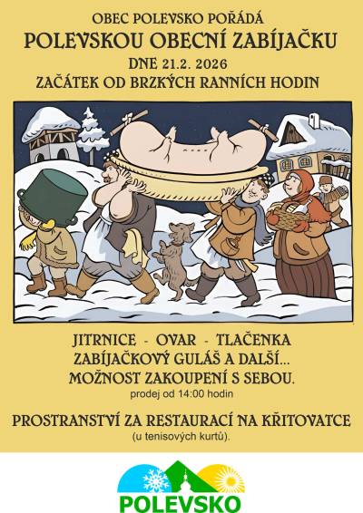 Polevská obecní zabíjačka dne 21. 2. 2026