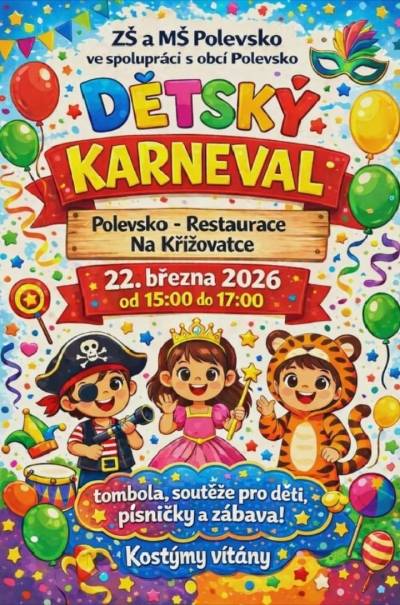 Dětský karneval 22.3.2026