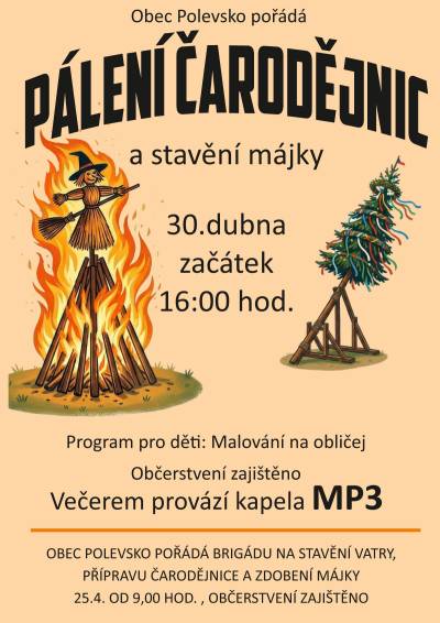 Pálení čarodějnic 30. 4. 2026