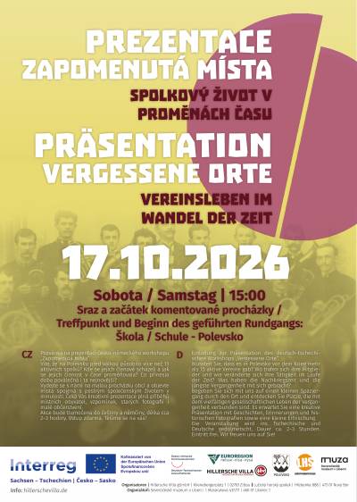Po stopách spolkového života na Polevsku, 17. 10. 2026 Po stopách spolkového života na Polevsku, 17. 10. 2026